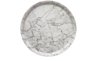 Yuvarlak Tepsi Mermer Desen 42 cm
