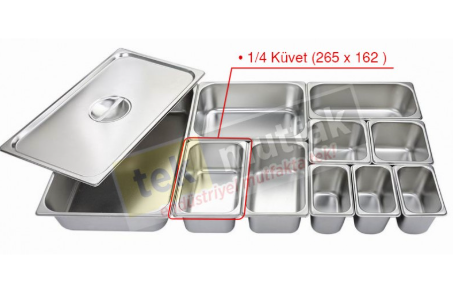1/4 40 mm Standart Gastronom Küvet 